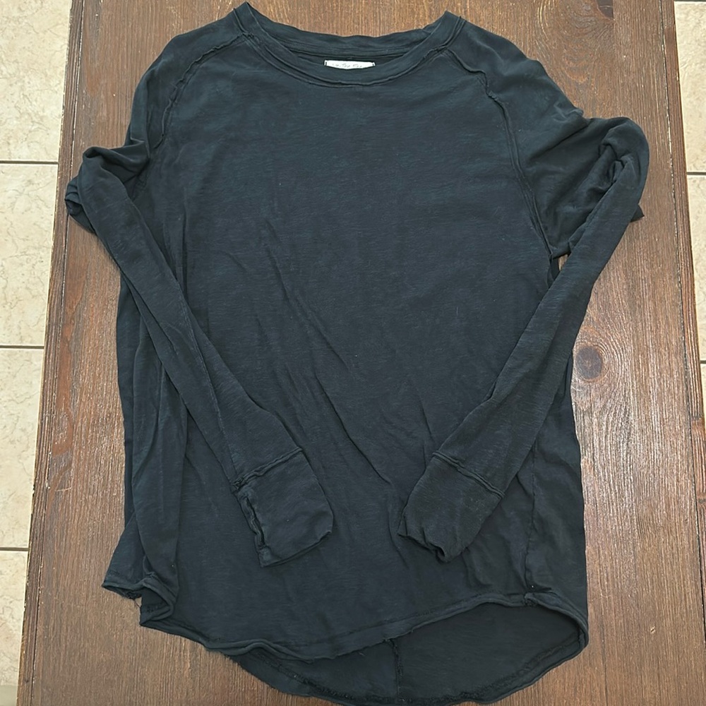 Black Free People Tunic Top